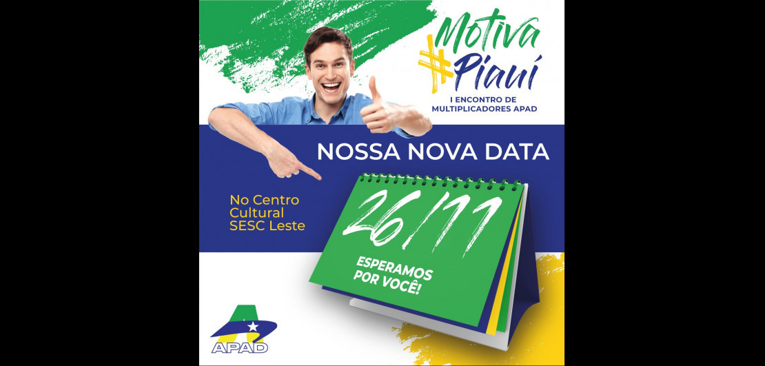 APAD divulga data do Motiva Piauí